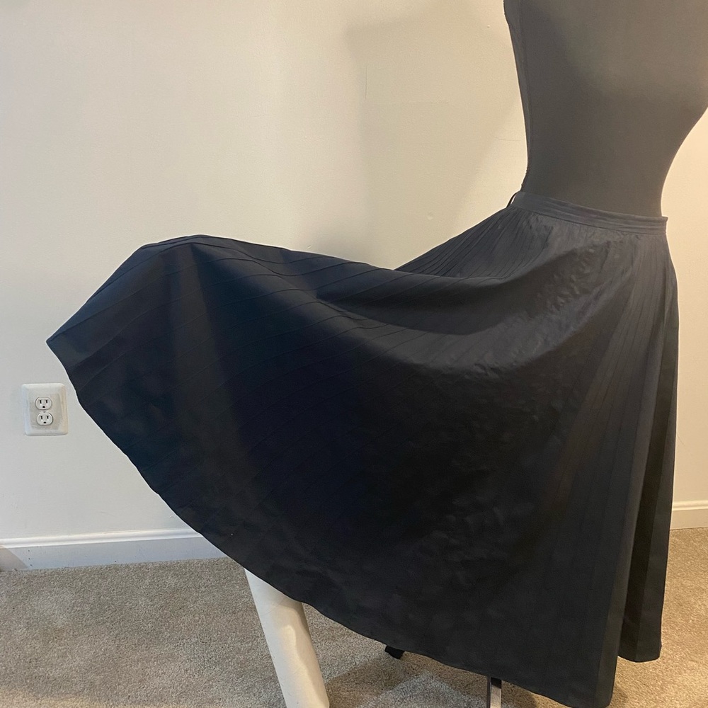 Lauren by Ralph Lauren navy blue circle skirt
